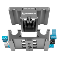 Kondor Blue Universal LWS ARRI Bridge Plate for ARRI, RED, URSA, C70, VENICE (Space Gray)