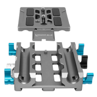 Kondor Blue Universal LWS ARRI Bridge Plate for ARRI, RED, URSA, C70, VENICE (Space Gray)