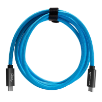 Kondor Blue THUNDERBOLT 4 USB 4.0 TYPE C CABLE BLAZING 40G SPEEDS 5A 100W STRAIGHT 6 FT