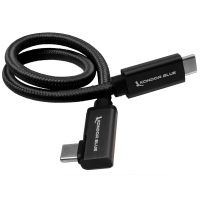Kondor Blue USB C to USB C Cable for SSD Recording &amp;amp; Charging - 8K Data and Power Delivery (Right An