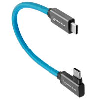 Kondor Blue USB C to USB C Cable for SSD Recording &amp;amp; Charging - 8K Data and Power Delivery (Right An