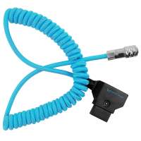 Kondor Blue Coiled D-Tap to BMPCC 4K/6KPro Power Cable for Blackmagic (Kondor Blue)