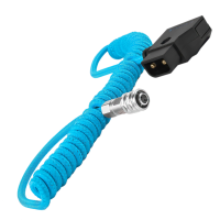 Kondor Blue Coiled D-Tap to BMPCC 4K/6KPro Power Cable for Blackmagic (Kondor Blue)