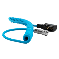 Kondor Blue Coiled D-Tap to BMPCC 4K/6KPro Power Cable for Blackmagic (Kondor Blue)