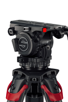 Sachtler System Cine 20 mit Fluidkopf, Kohlefaser-Flowtech100-Stativ, Bodenspinne und Tasche