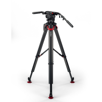 Sachtler System Cine 20 mit Fluidkopf, Kohlefaser-Flowtech100-Stativ, Mittelspinne und Tasche