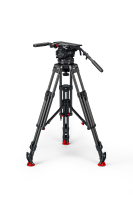 Sachtler System Cine 30 mit Fluidkopf, EFP 2 CF Kohlefaser-Stativ mit Bodenspinne