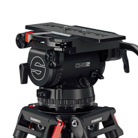 Sachtler Cine 50 Fluidkopf mit Sideload,  150 mm, 9+9 drag, 1 Teleskopschwenkstange